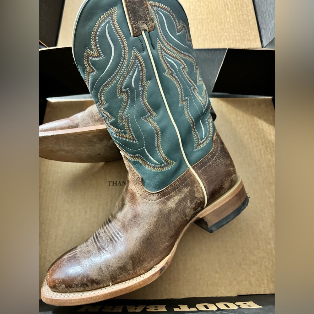 Cody James Western Cowboy Square Toe Boots Size 8.5